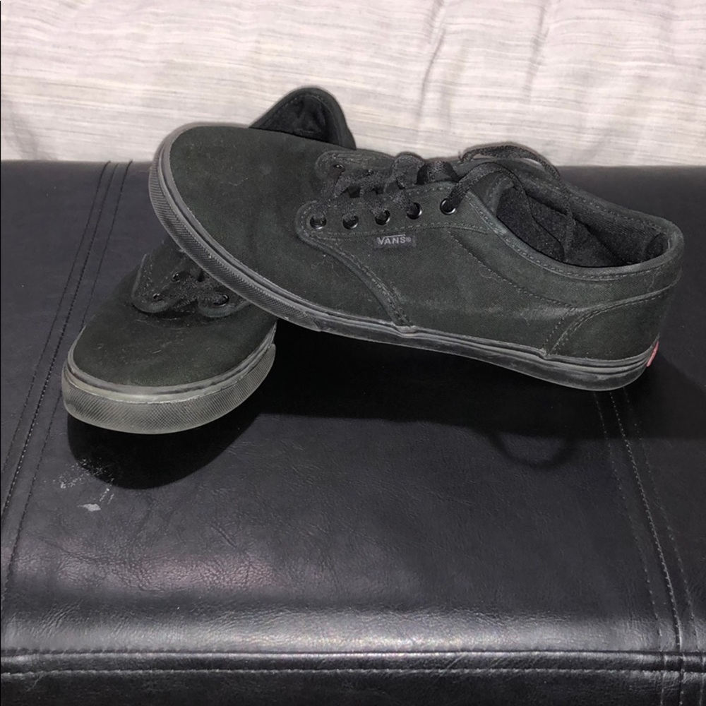 Vans size 7 all black